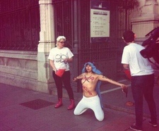 акция Femen в Мадриде